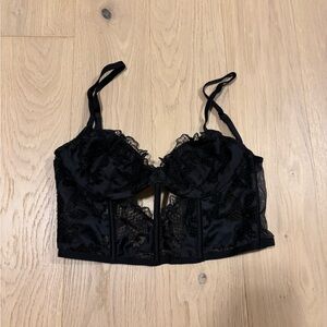 Victoria's Secret Black Lace Corset